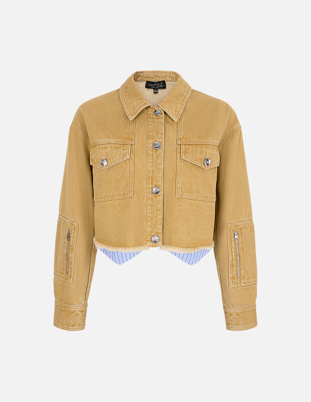 Women's Patchwork Washed Denim Jacket