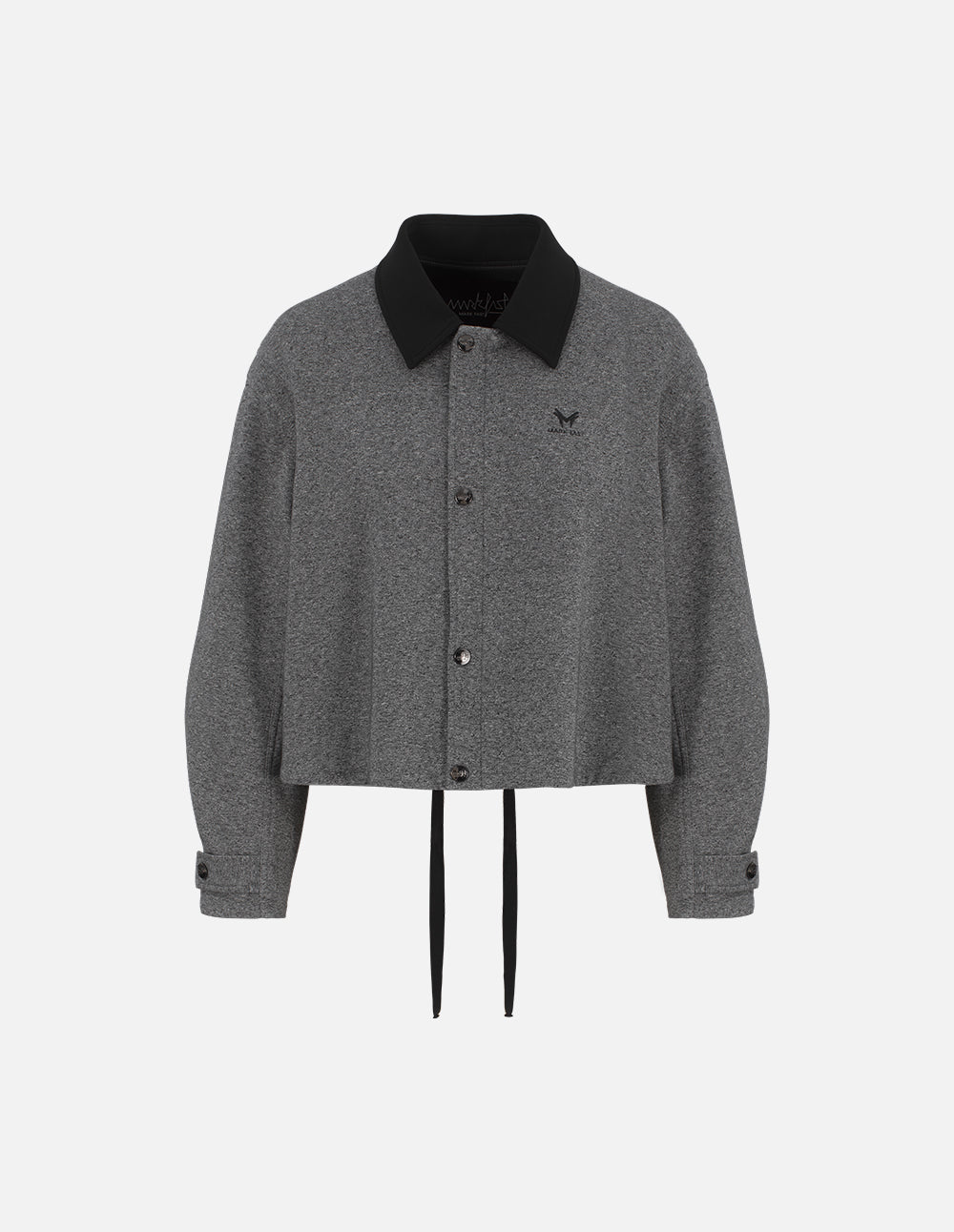 MF contrast lapel stitching loose slim jacket