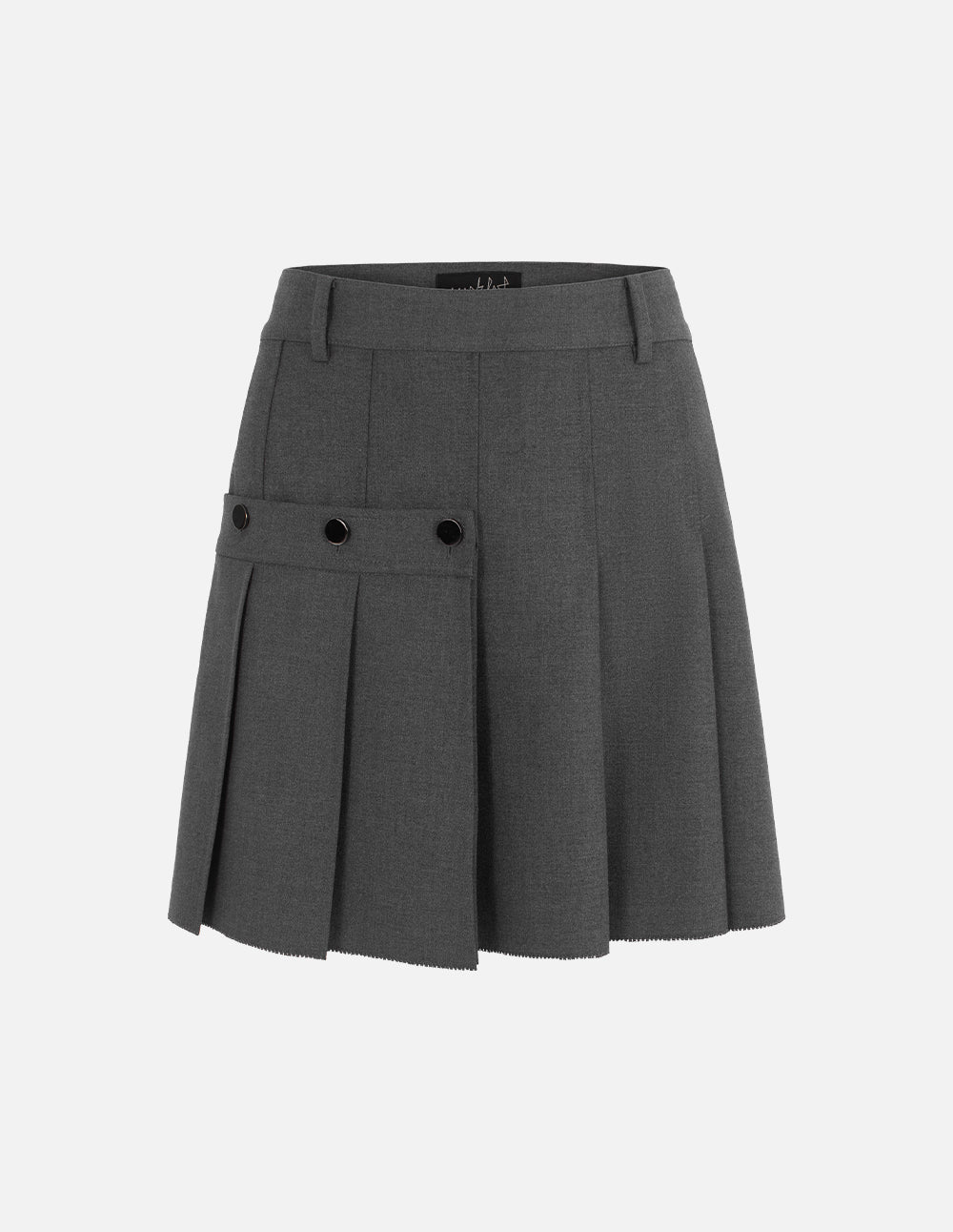 MF neat college style A-line pleated skirt