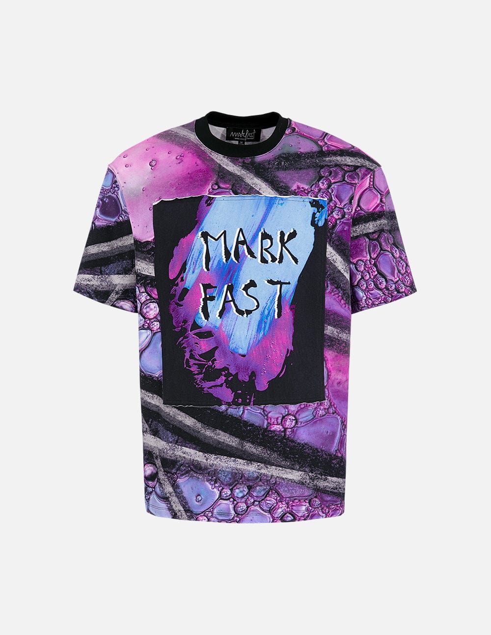 Unisex Printed Patch Loose T-Shirt