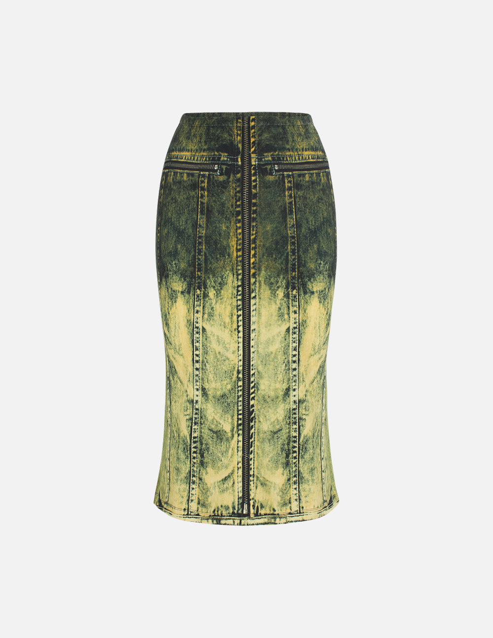 Women's Washed Yunrou Knitted Denim Skirt