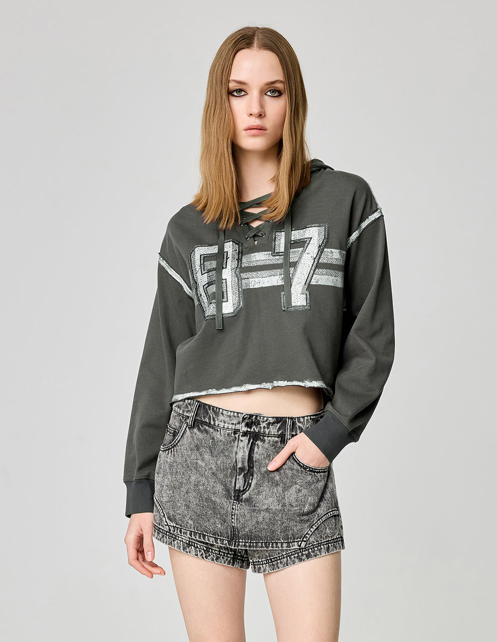 Women's Hand-Painted Graffiti Cotton Hooded Sweatshirt