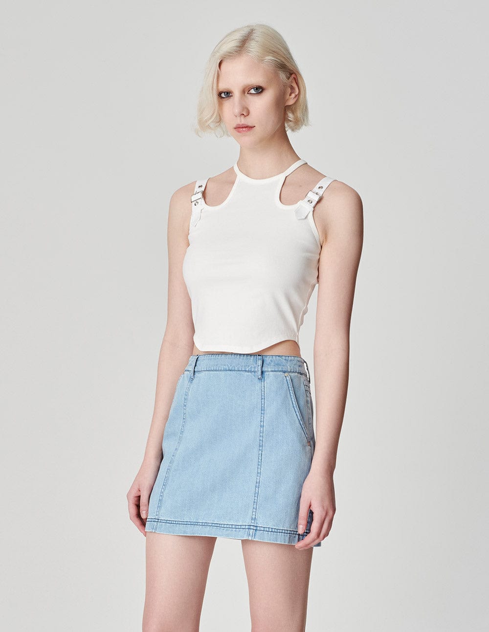 MF Women‘s Washed Denim Skirt