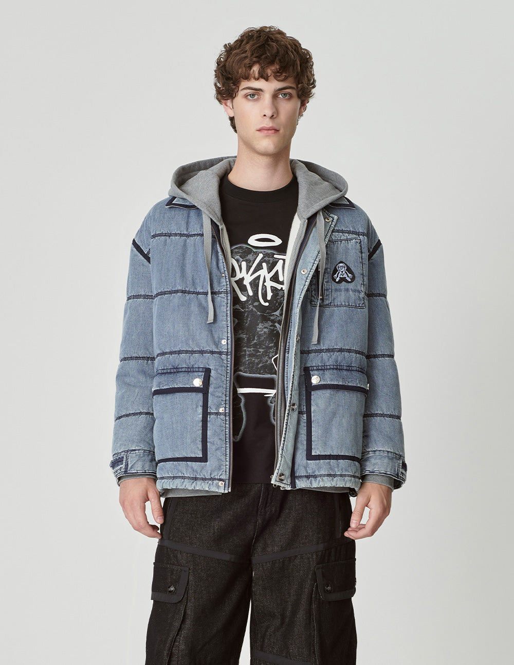 Couple Style Washed Denim Cotton Jacket