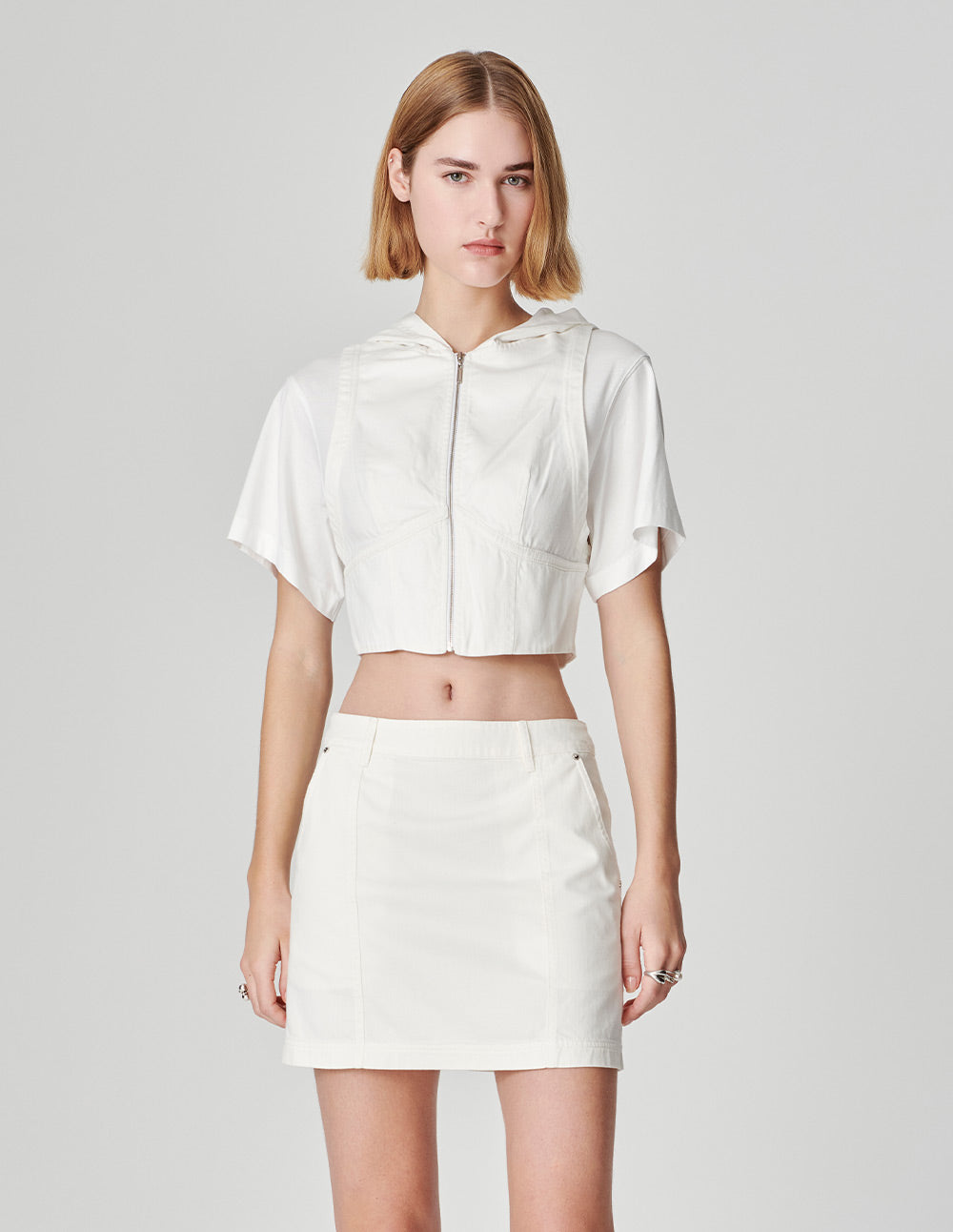 Women's Washed Denim Hip Skirt