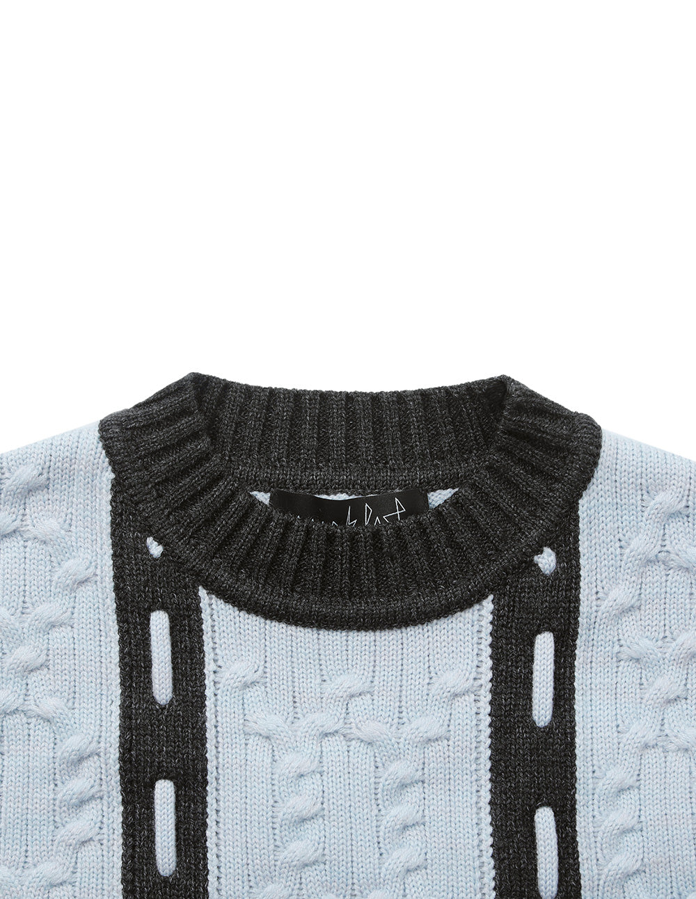 Couple Style Wool Blend Contrasting Sweater