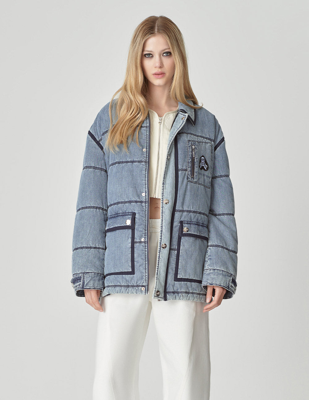 Couple Style Washed Denim Cotton Jacket