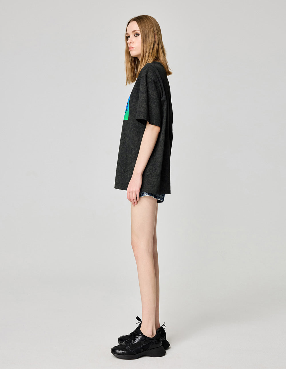 Couple Style Personalized Printed Round Neck Short-Sleeved T-Shirt