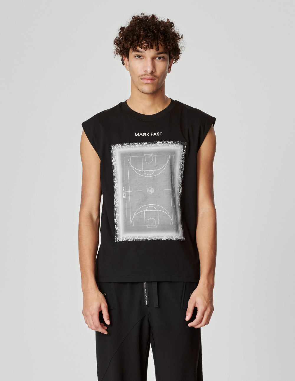 Couple Contrast Pure Cotton Printed Sleeveless T-Shirt