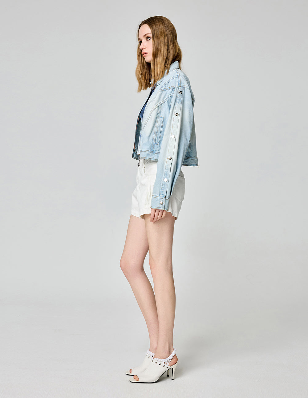 MF Vintage Washed Cotton Short Denim Jacket