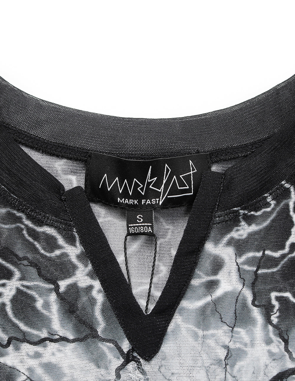 MF Artistic Lightning Pattern V-Neck T-Shirts