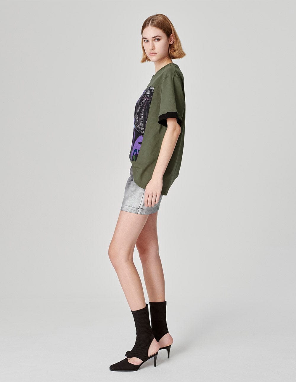 Couple Style Tropical Rain Forest Print Cotton T-Shirt