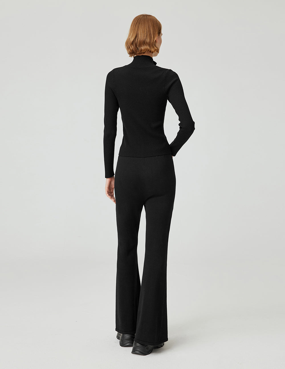 MF super slim high waist tie comfortable casual knitted pant