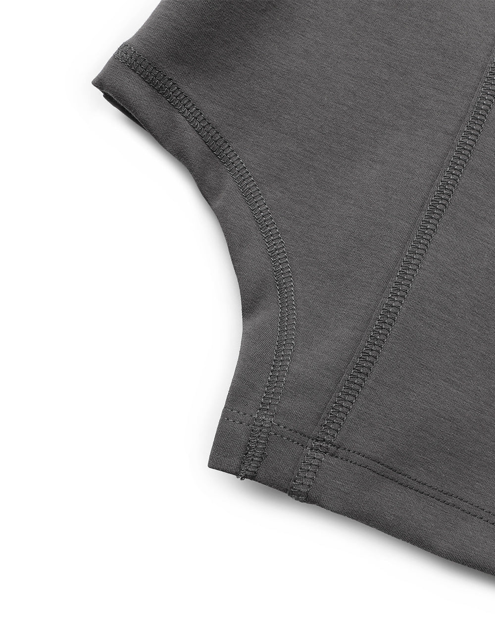 Women's Gray Hooded Irregular Hem Sweatshirt