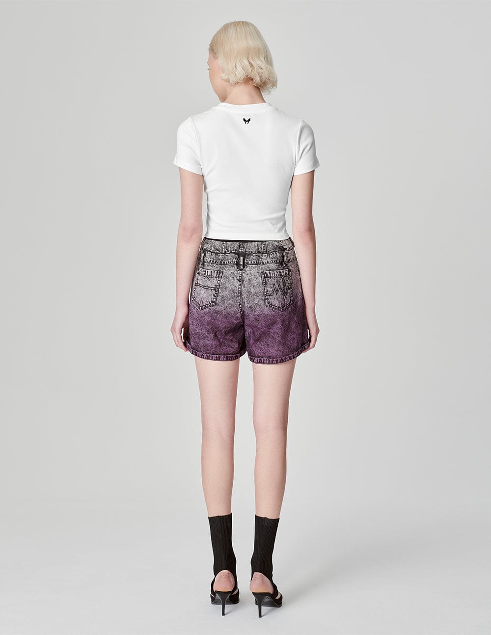 Women's Electric Butterfly Print Short T-Shirt