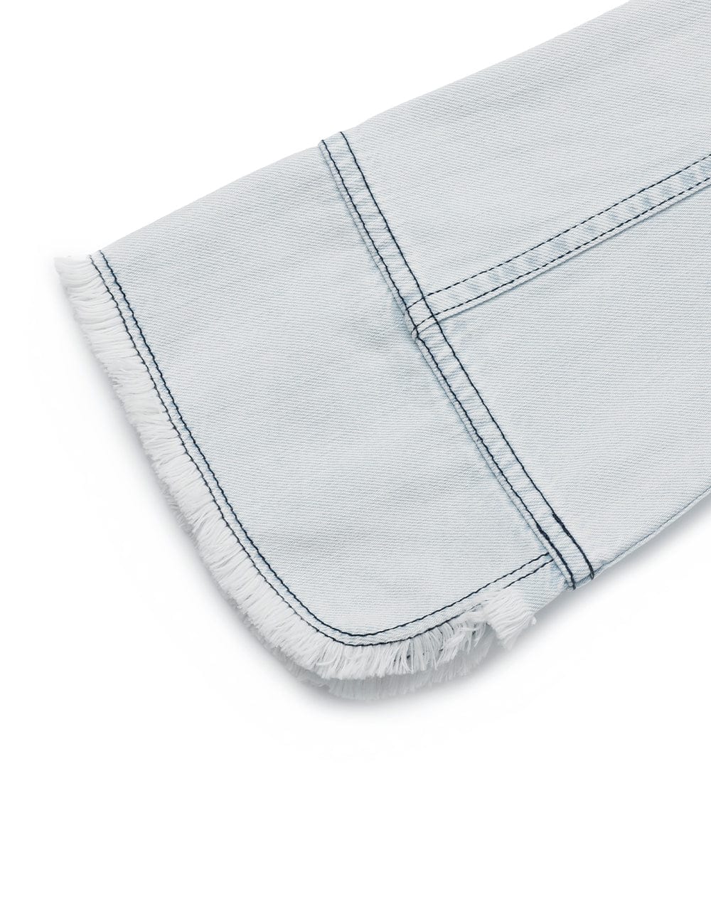 Women's Washed Denim Off-Shoulder Crop Top