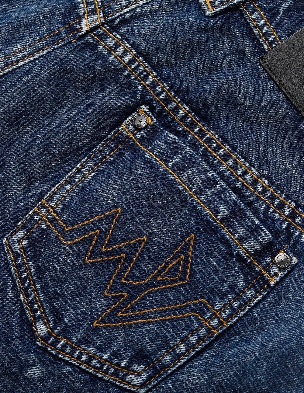 Women's Snowflake Washed Cotton Denim Shorts