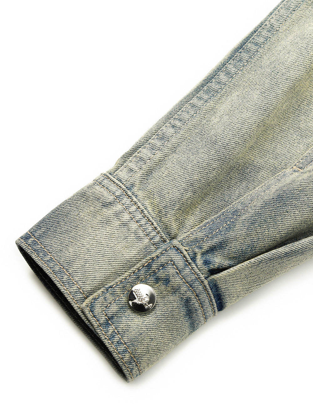 Women's Distressed Tie-Dye Khaki Cropped Jacket