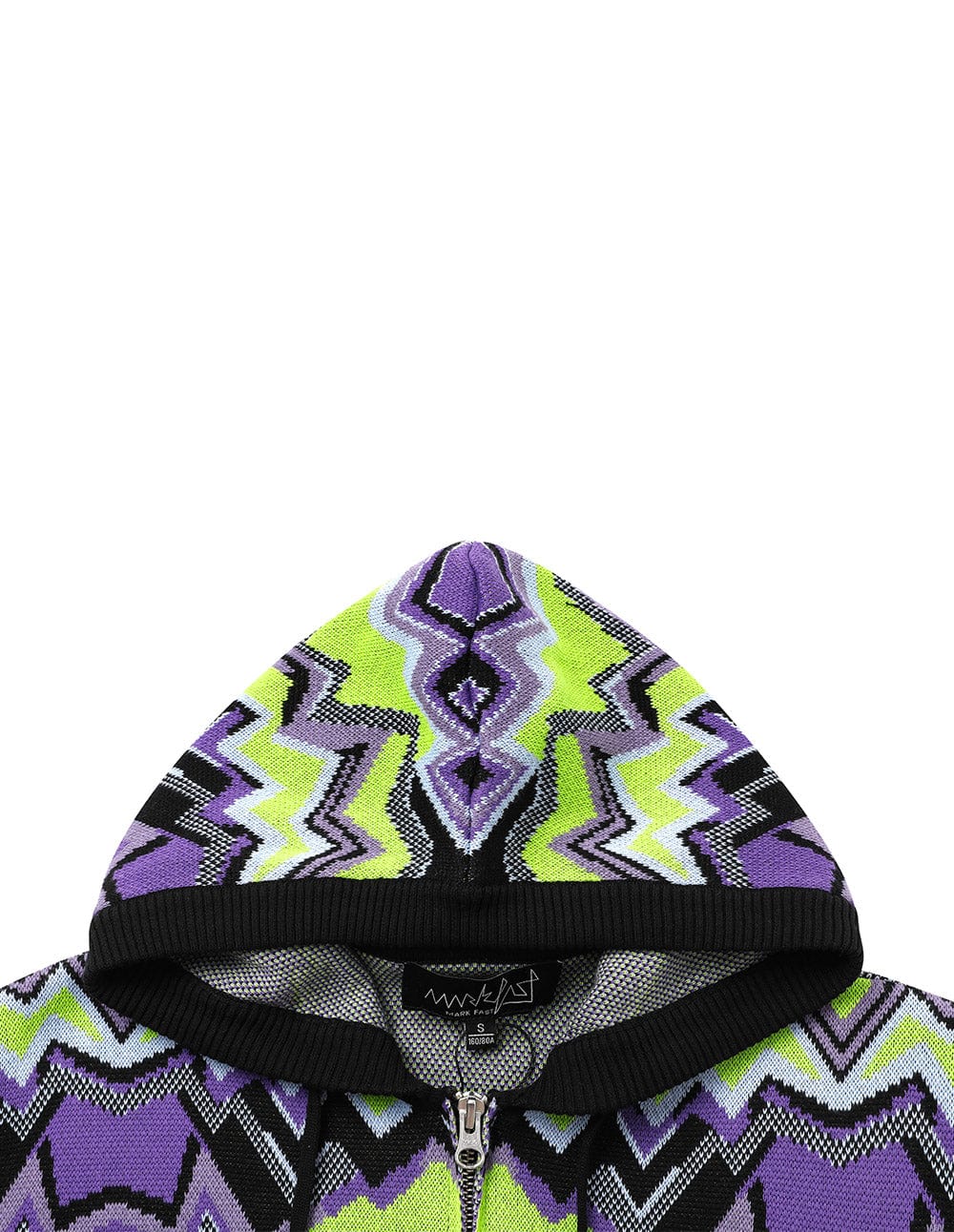 Women's Geometric Jacquard Hooded Knitted Jacket