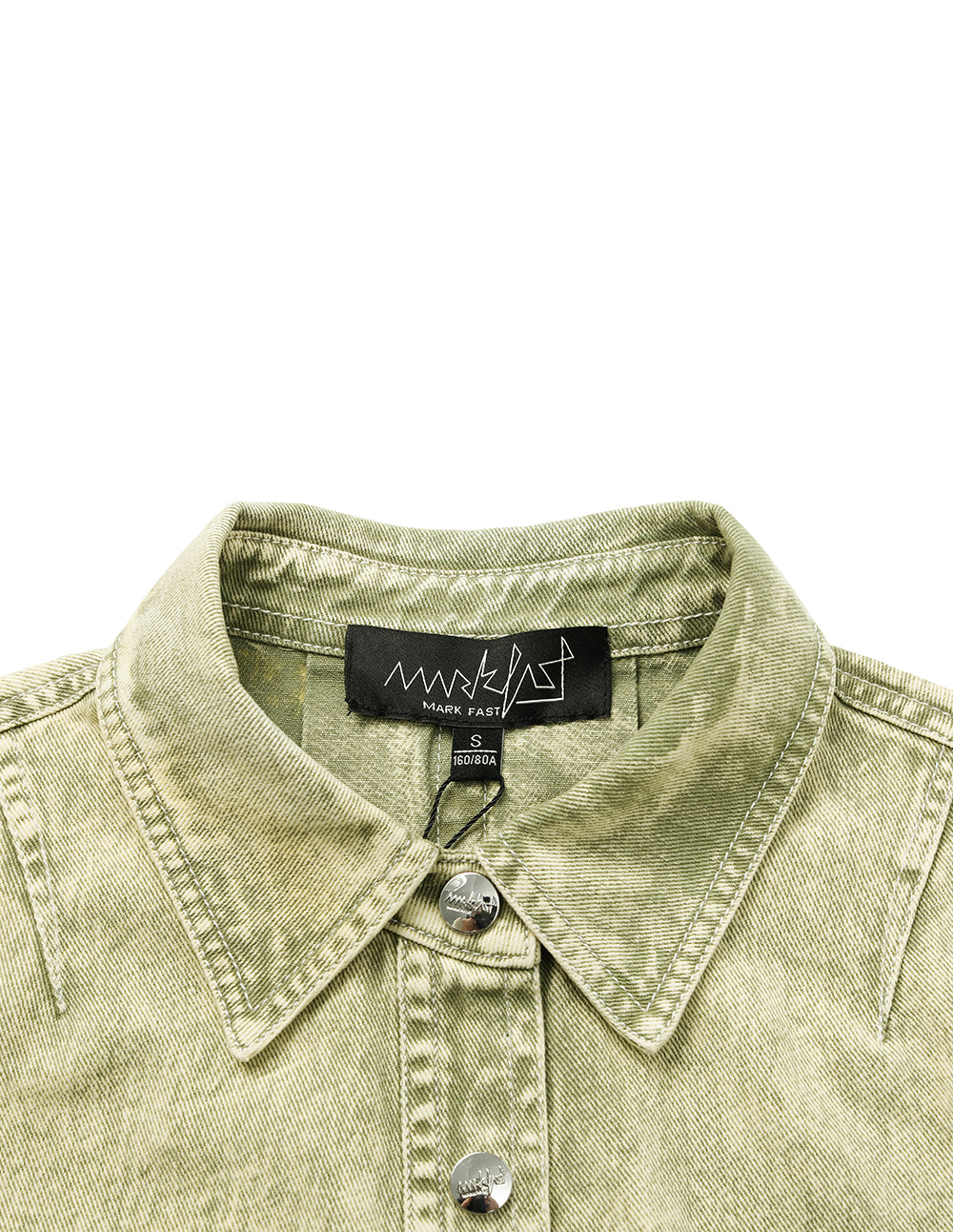 Women's Snowflake Washed Shirt Short Jacket