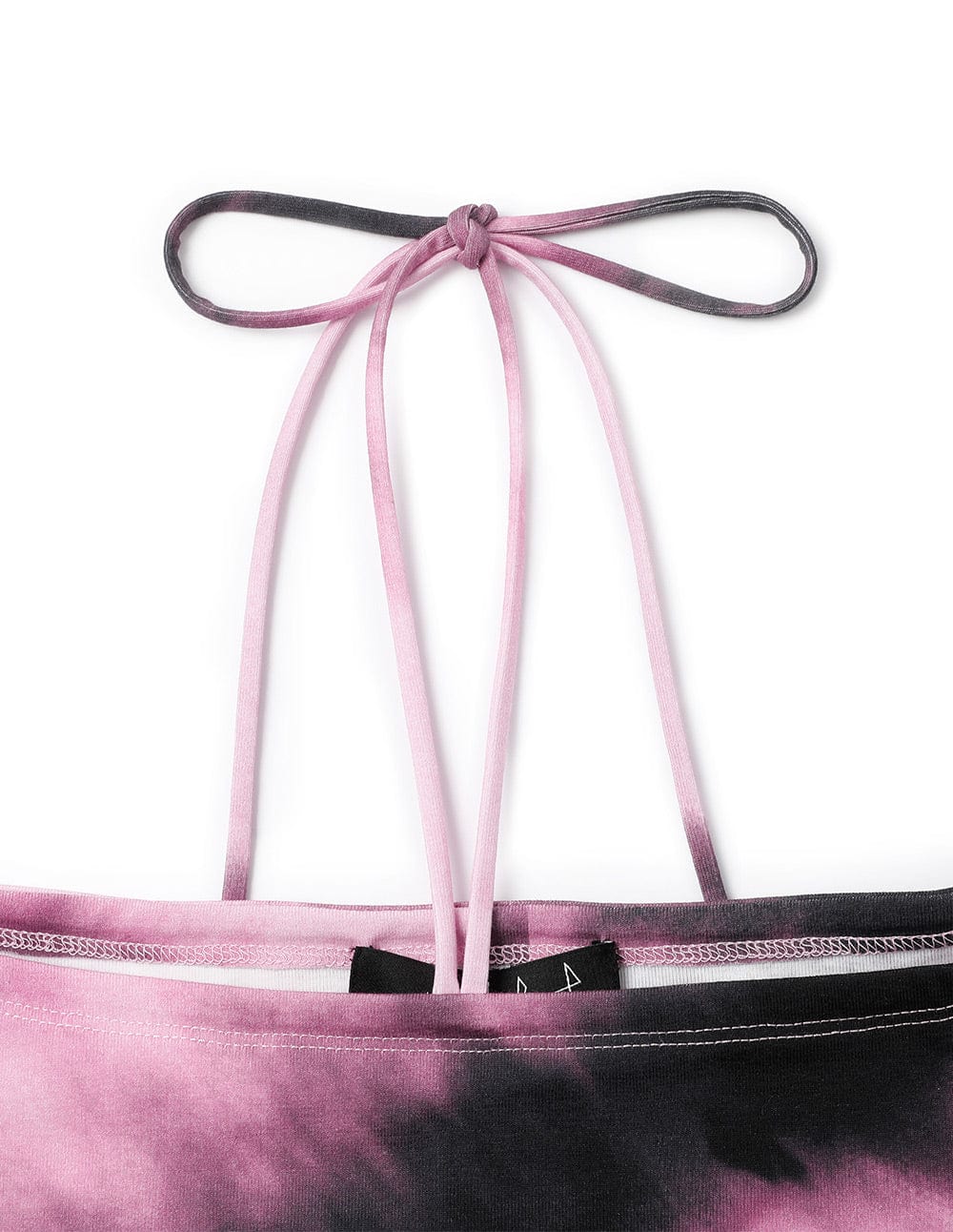 Women's Tie-Dye Printed Lace-Up Sweater