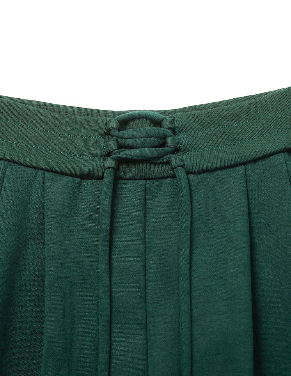 MF Deep Sea Green Versatile Slimming Elastic Drawstring Wide-Leg Pants
