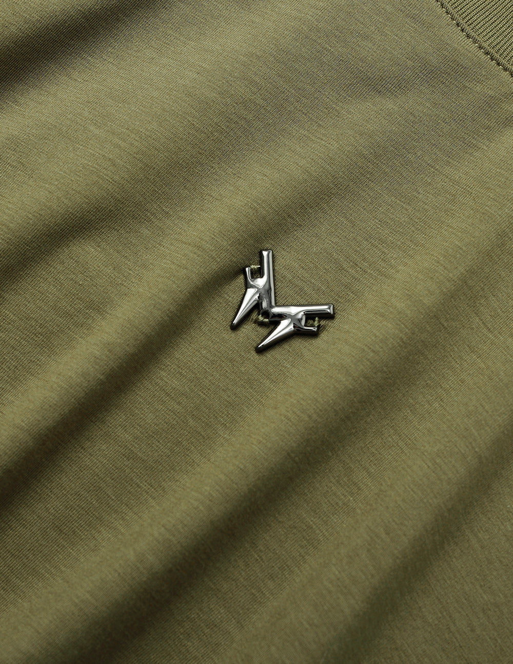 MF Halter Neck Slanted Shoulder Design Short-Sleeved T-Shirt