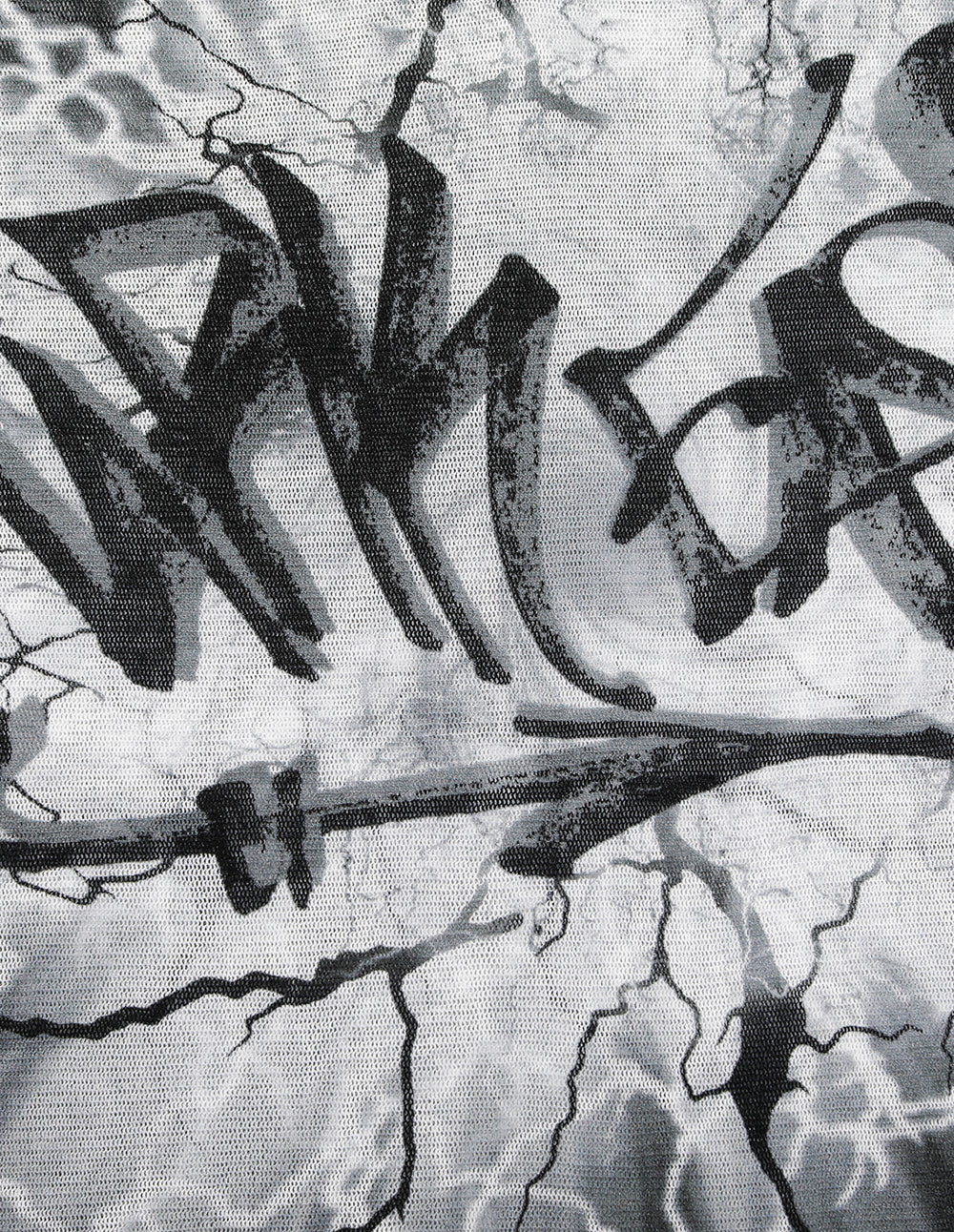 MF Artistic Lightning Pattern V-Neck T-Shirts