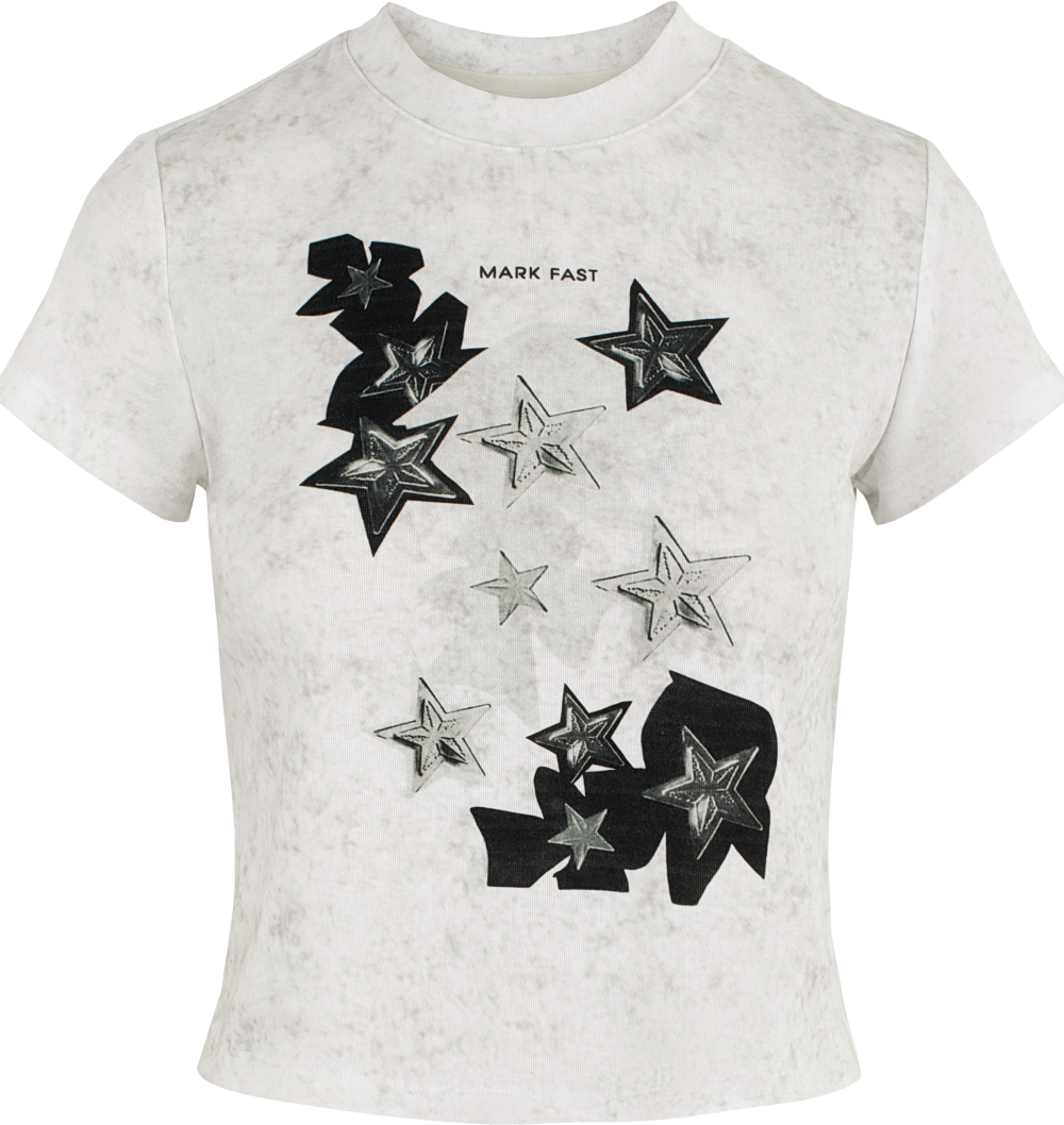 MF Solid-Color Cotton Spandex Stretch T-Shirts