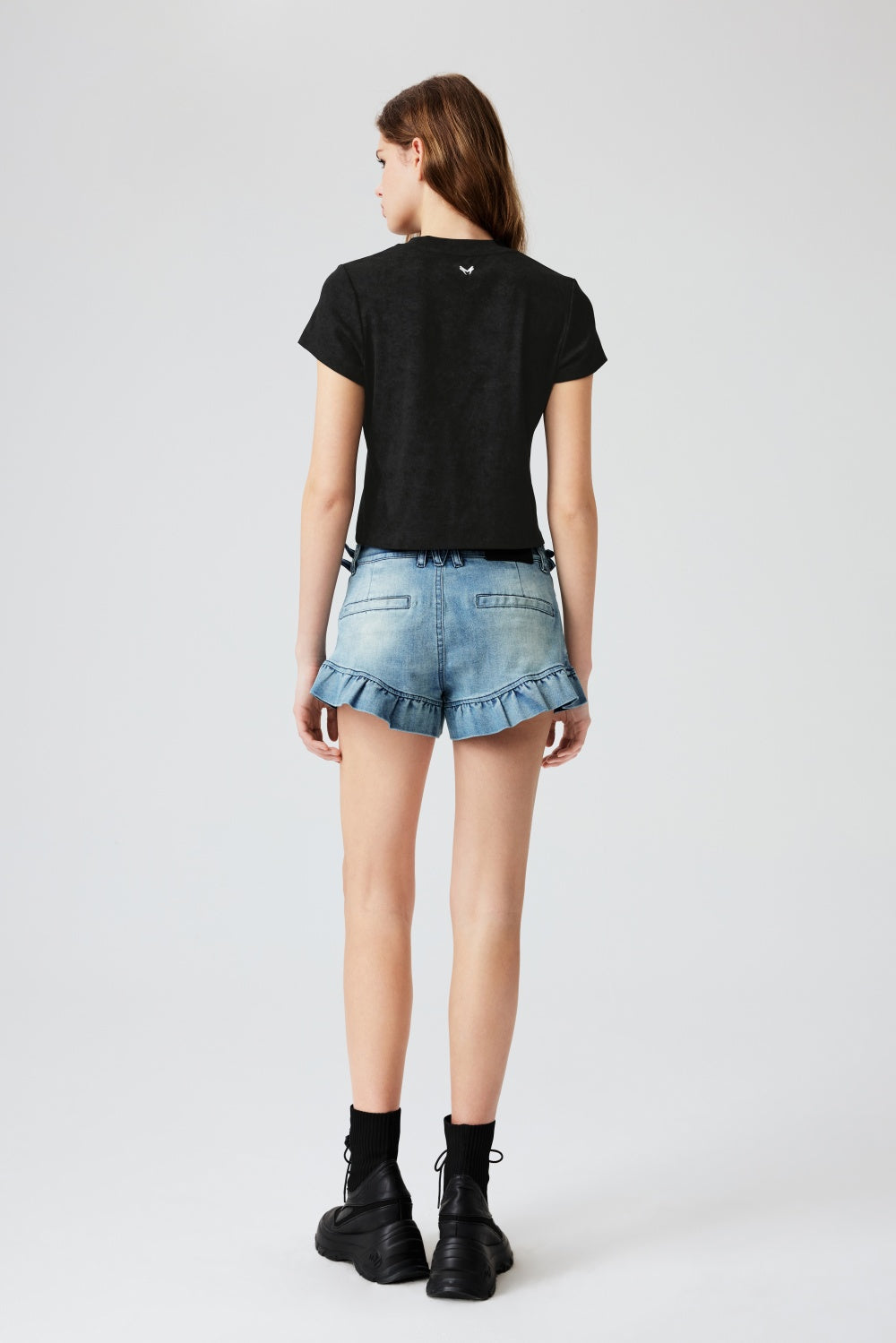 MF Solid-Color Cotton Spandex Stretch T-Shirts