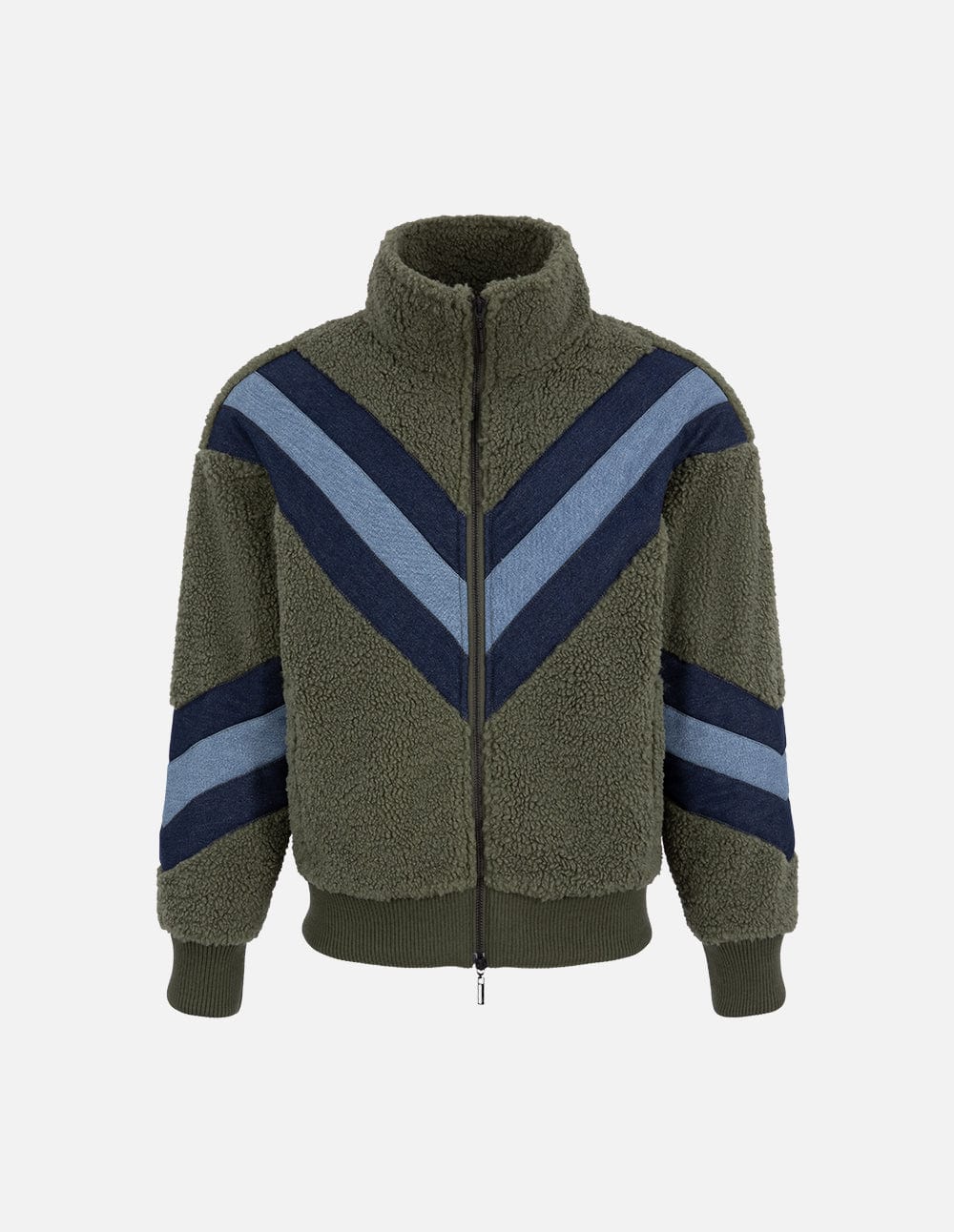 Unisex Denim Stitching Wool Jacket