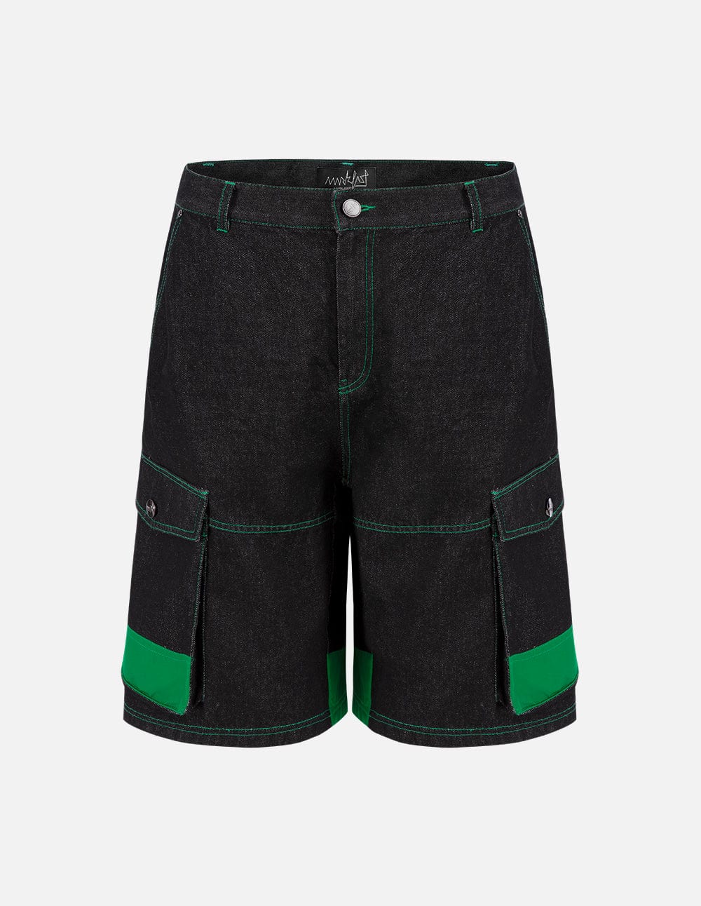 Men's Workwear Contrast Panel Denim Shorts