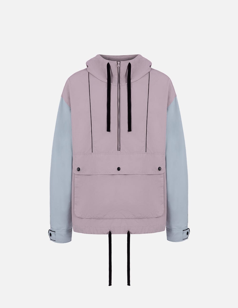 Unisex Hooded Colour-Block Sports Jacket