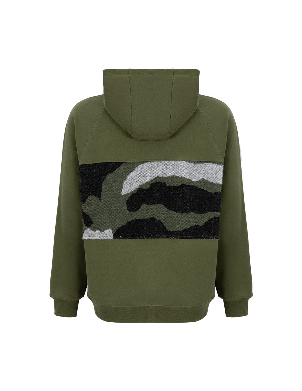Unisex Couple Style Army Green Camouflage Hooded Sweatshirt