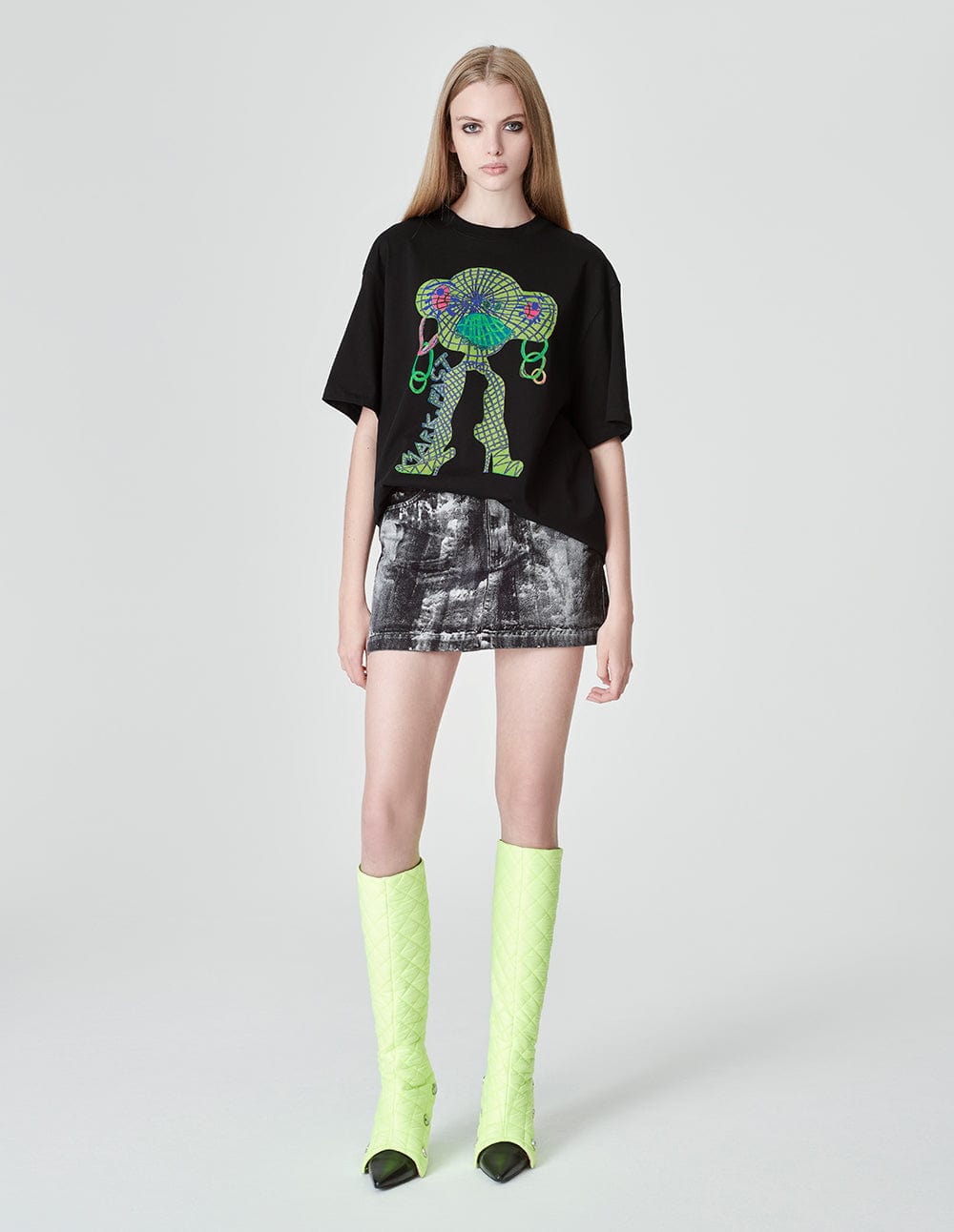Unisex street style electric eye beast series T-shirt