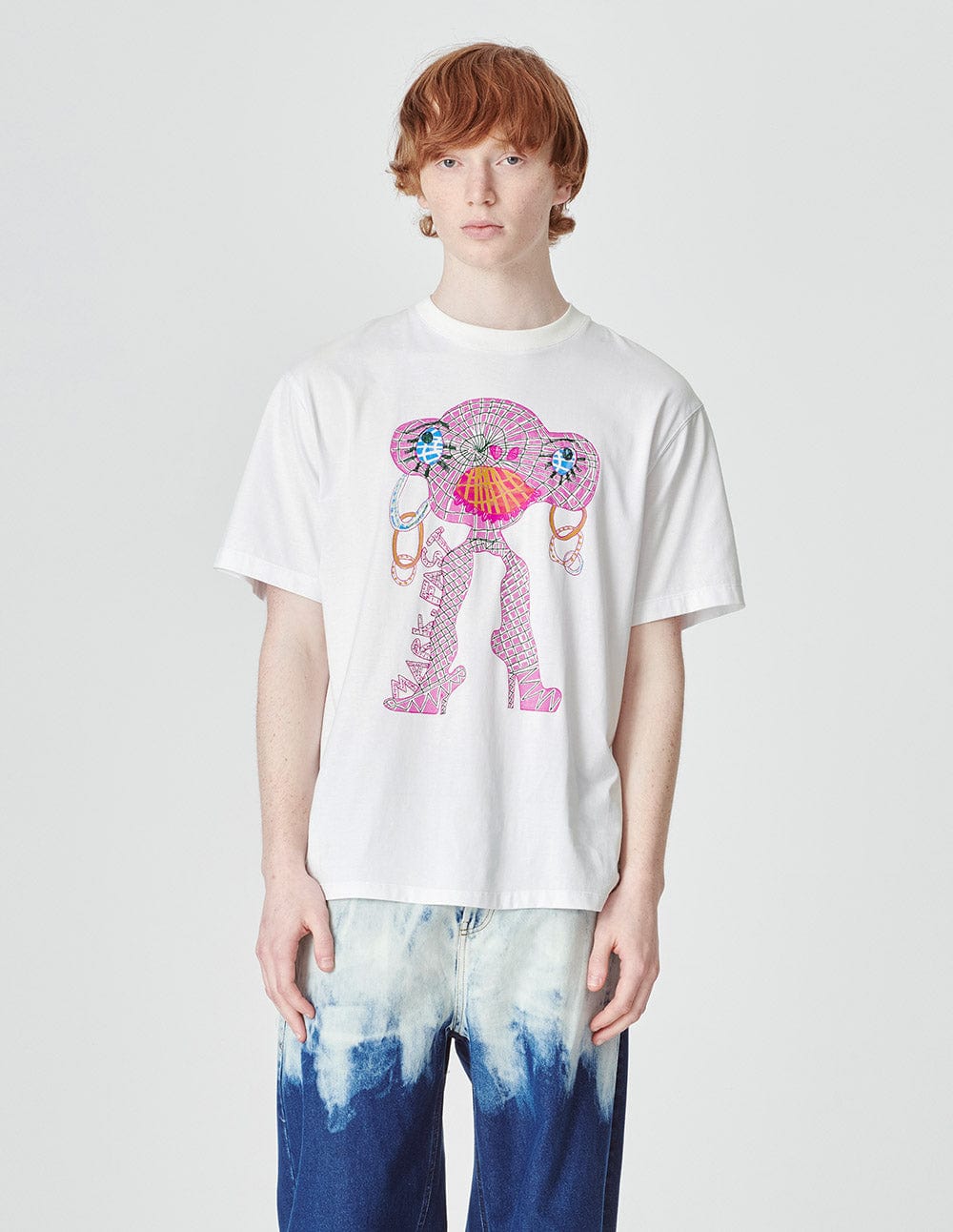 Unisex street style electric eye beast series T-shirt