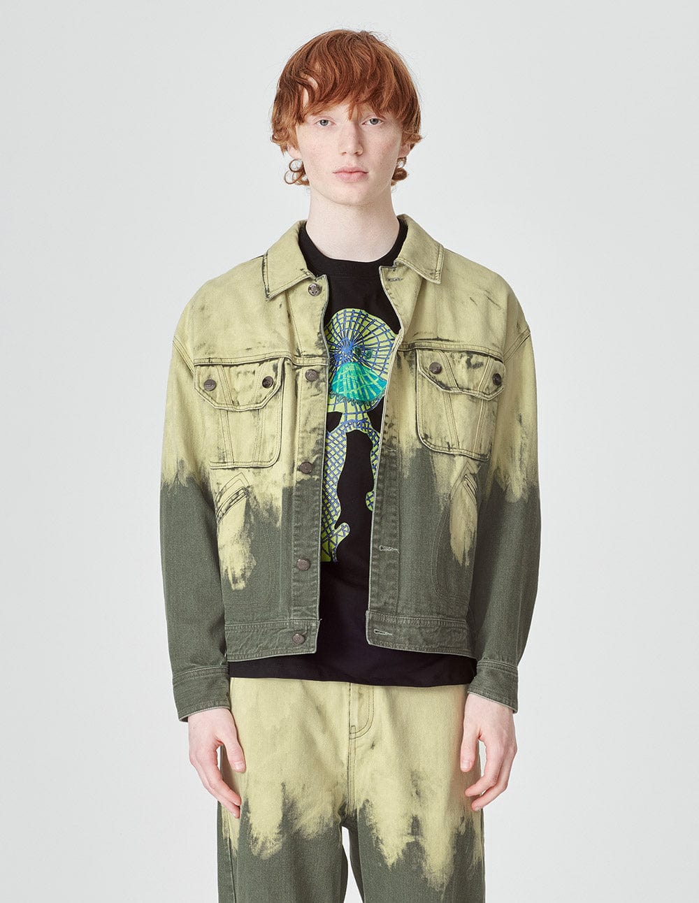 Unisex Couple Style Washed Denim Jacket