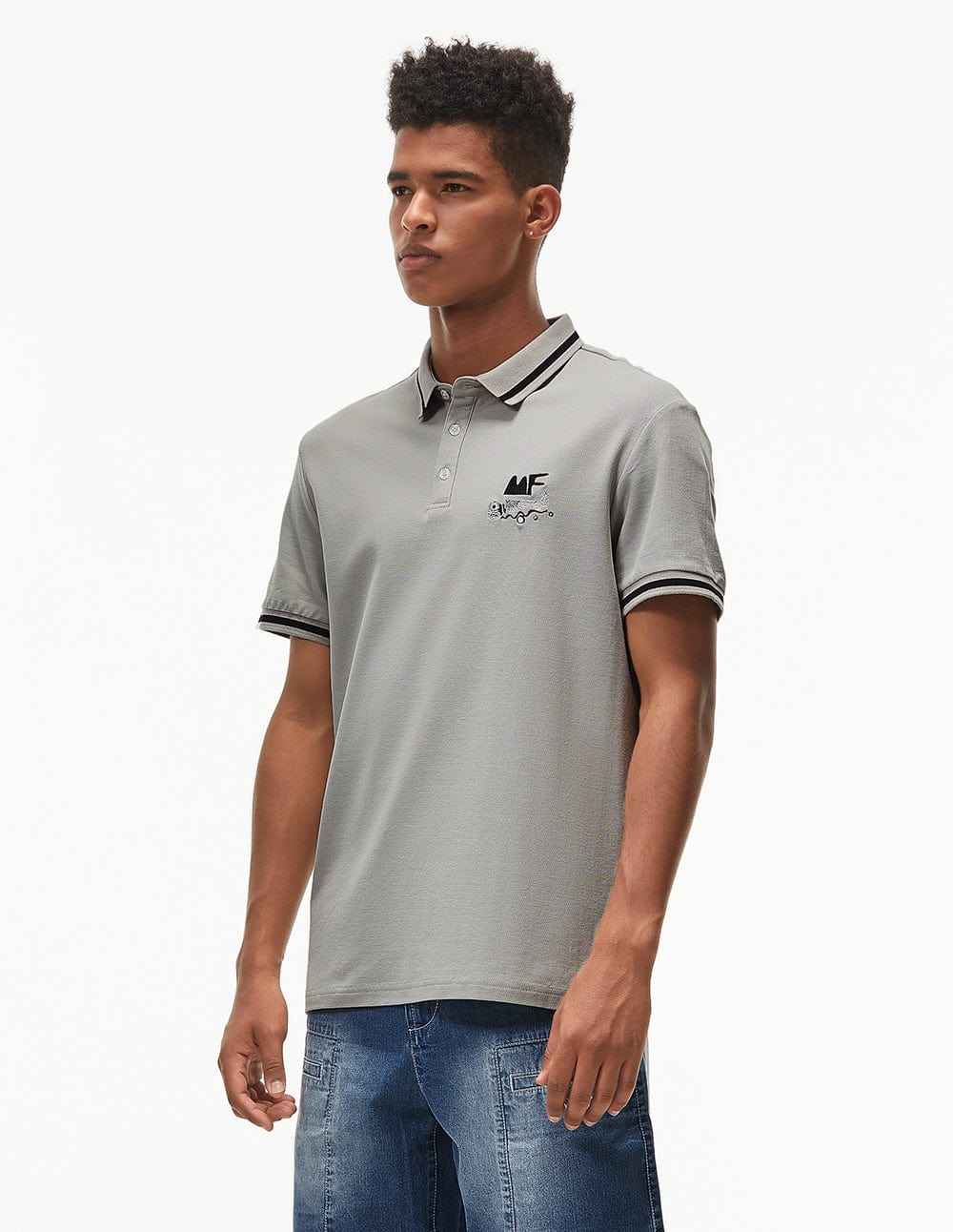 Eugene Blue Basic Fit Lip Pockets Denim Short