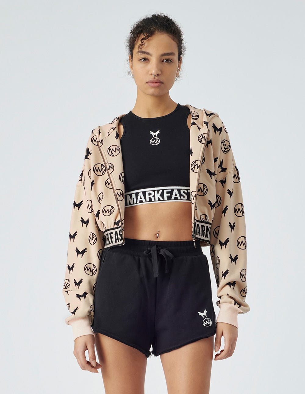 Women's Beige Hooded Casual Jacket