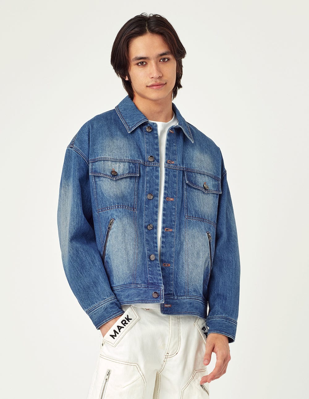 Dark Blue Couples Denim Jacket