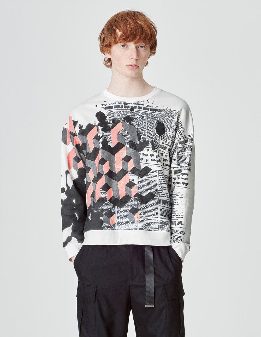 Unisex Graffiti Print Sweatshirt