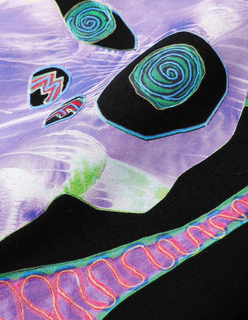 Unisex Couple Style Big Ear Monster Print Cotton Sweater