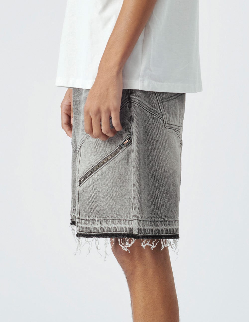 Men's Runway Style Denim Shorts