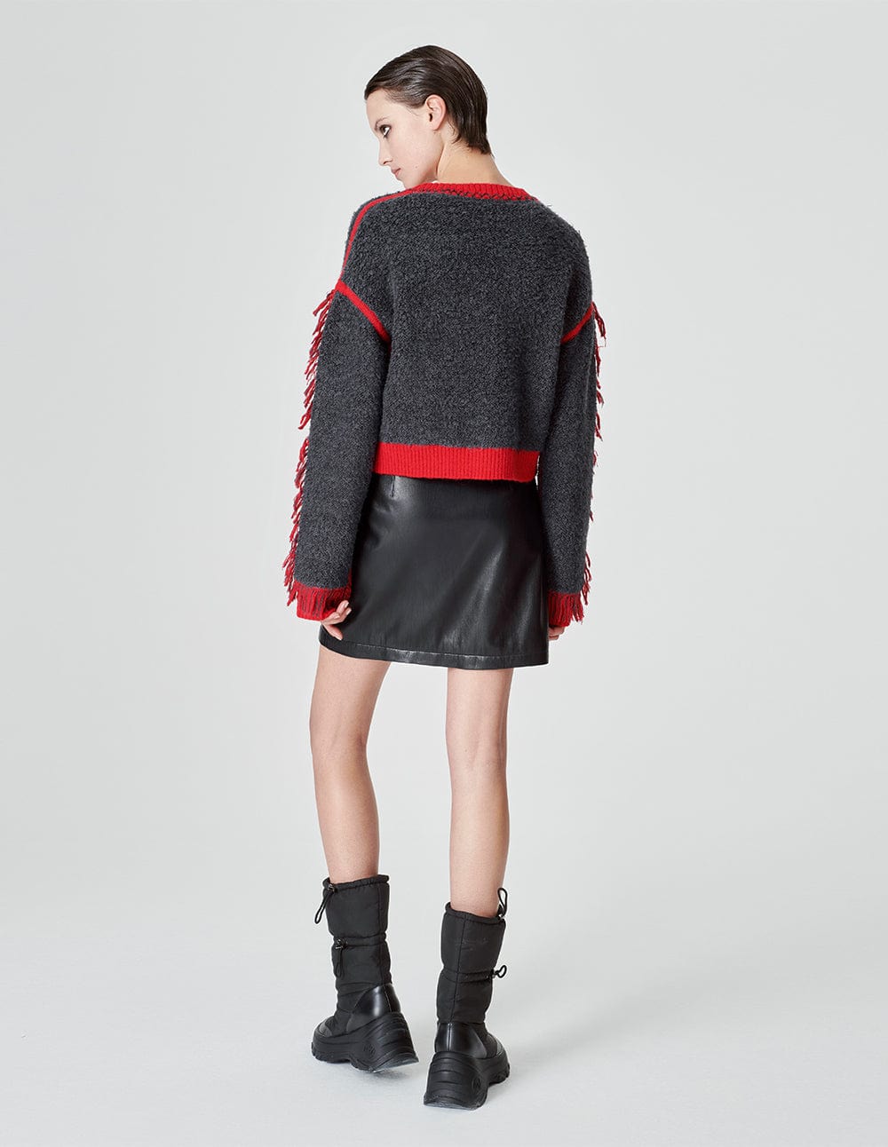 Women's Seahorse Contrast Fringed Sweater