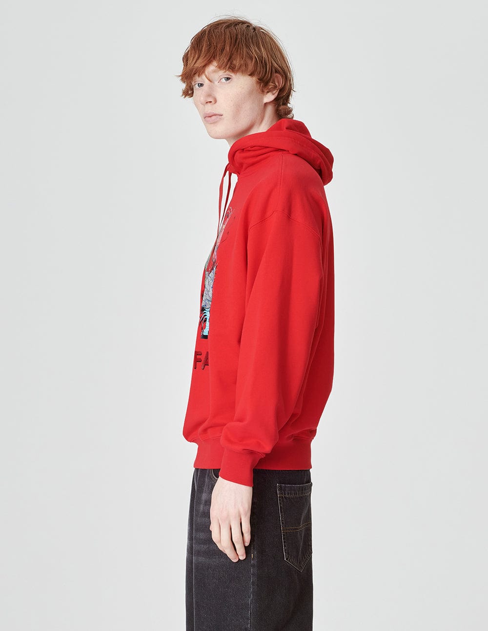 Unisex Printed Cotton Hooded Sweatshirt