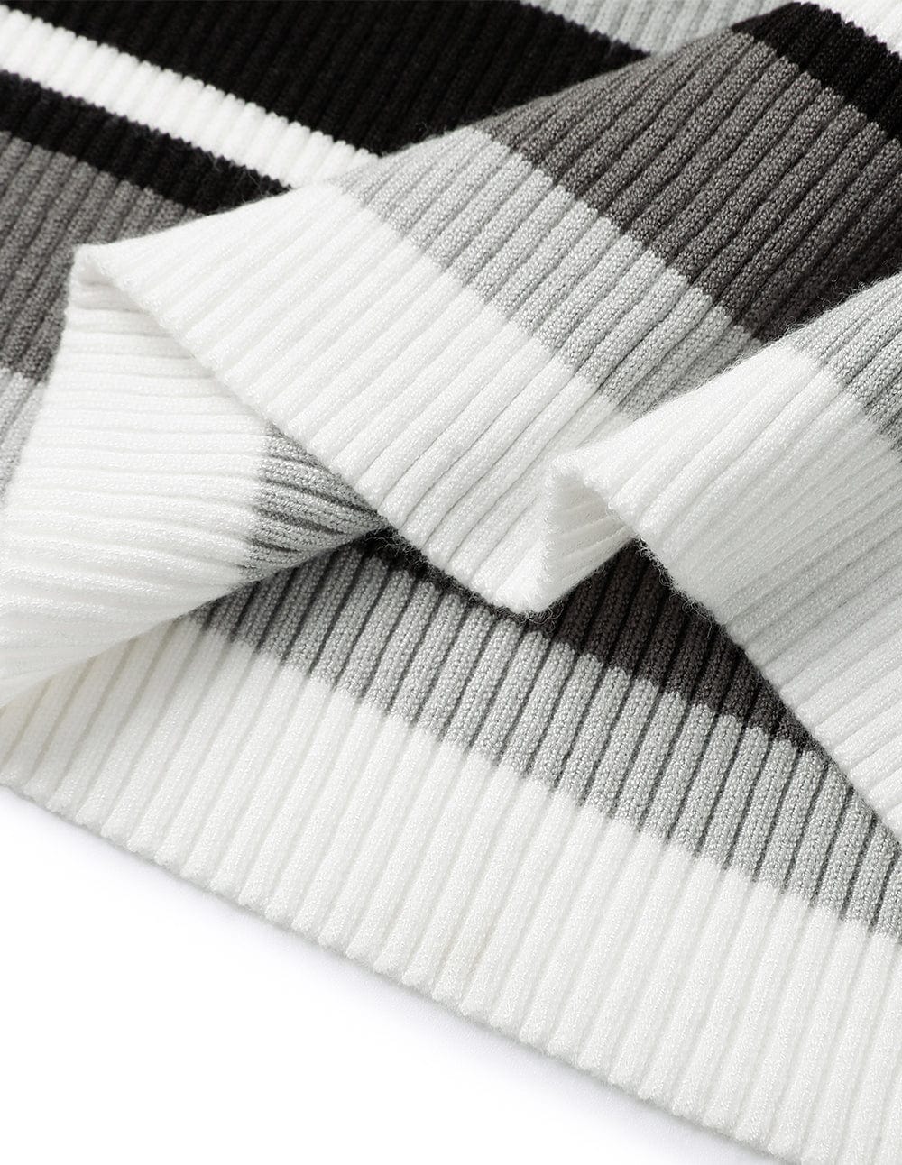 Women's Contrast Colour Round Neck Striped Sweater