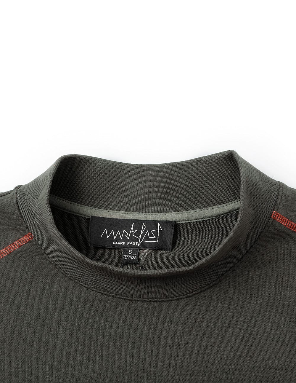 Couple Style Dark Gray Logo Embroidered Sweatshirt