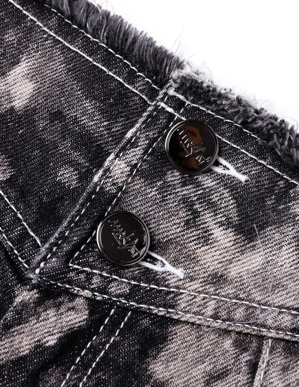 Runway Style Tie-Dye Denim Shorts