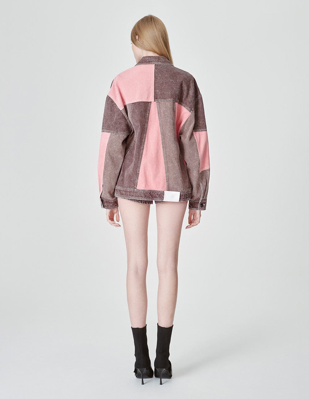 Unisex Style Stitched Denim Jacket