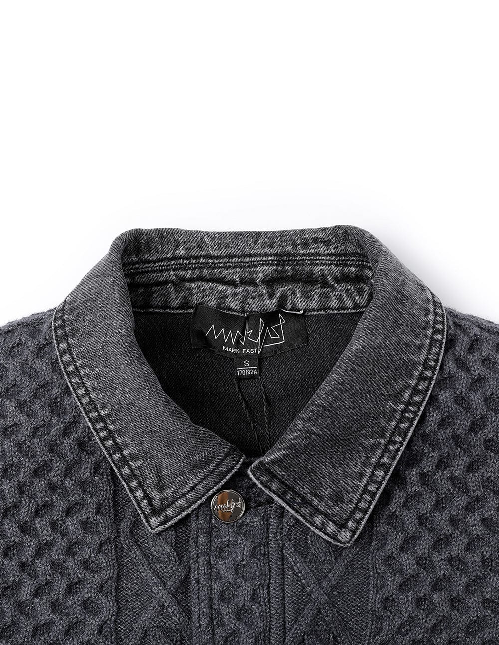 Unisex Knitted Patchwork Denim Jacket